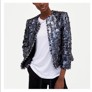 Sequin Zara blazer M